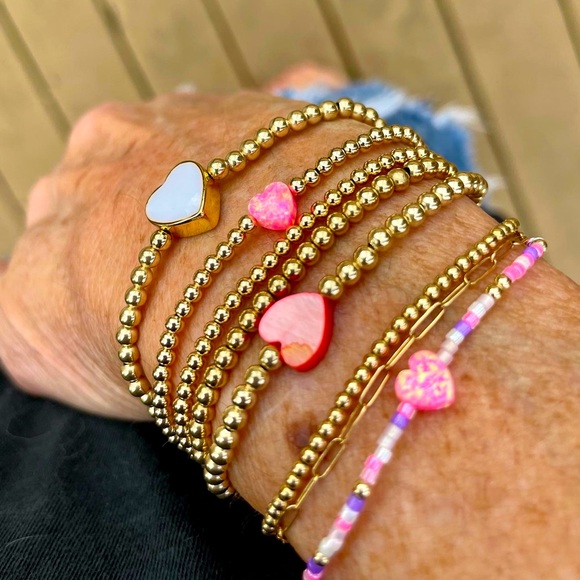 Handmade 14k gold filled bead + blue agate stretch bracelet
Add to your stack! - Picture 4 of 6